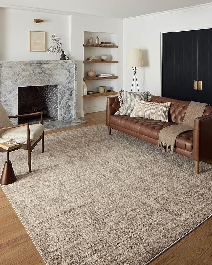 Loloi Darby Collection DAR-07 Pebble/Sand 7'-10" x 10' Area Rug