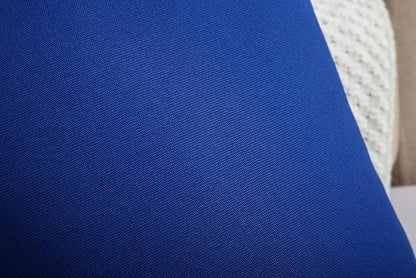 TangDepot Cotton Solid Throw Pillow Covers, 12" x 20" , Royal Blue, 1 Count (Pack of 1)