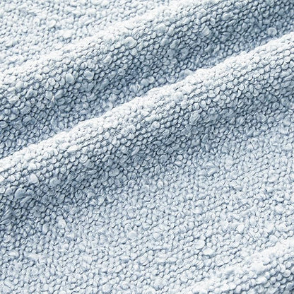 Mixhug Decorative Boucle Throw Pillow Covers, Light Blue, 18 x 18 Inches, Pack of 2 - Textured Boho Pillow Covers for Couch and Bed