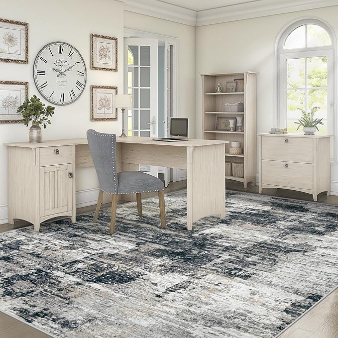 6x9 Area Rugs for Living Room, Washable Modern Abstract Large Area Rug Neutral Soft Non Slip Kids Rug Stain Resistant Indoor Carpet for Bedroom Nursery Dining Room Playroom Office(BlackGrey, 6'x9')