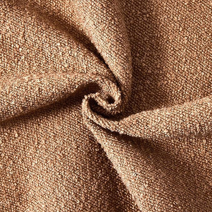 Boucle Decorative Throw Pillow Covers for Couch Set of 2, 26x26 inches, Tobacco