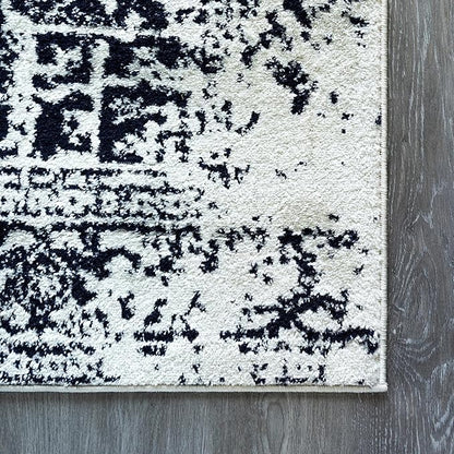 Rugs.com Arlington Collection Rug – 7' x 10' Blue Medium-Pile Rug Perfect for Living Rooms, Large Dining Rooms, Open Floorplans