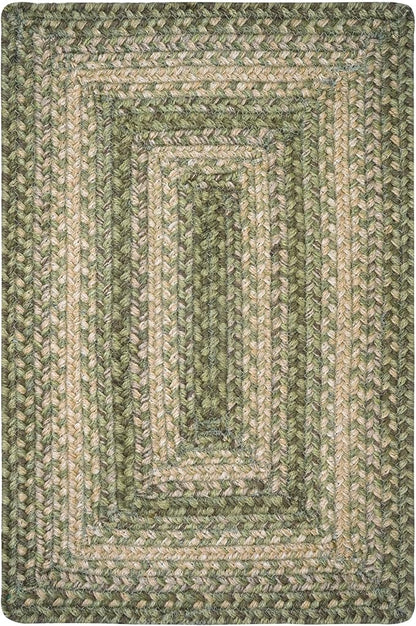 Homespice Grassland Jute Woven Placemats, Warm Country Rustic Decor, Set of 4, Green 13x19 Rectangle Table Mats - Vibrant Colors, Durable, Easy to Clean and Protects Furniture