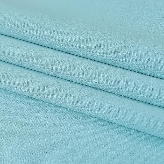 DUALIFE Aqua Curtains for Living Room Bedroom Light Blocking Window Curtains Triple Weave Room Darkening Curtain Panels Thermal Insulated Grommet Top 52X72
