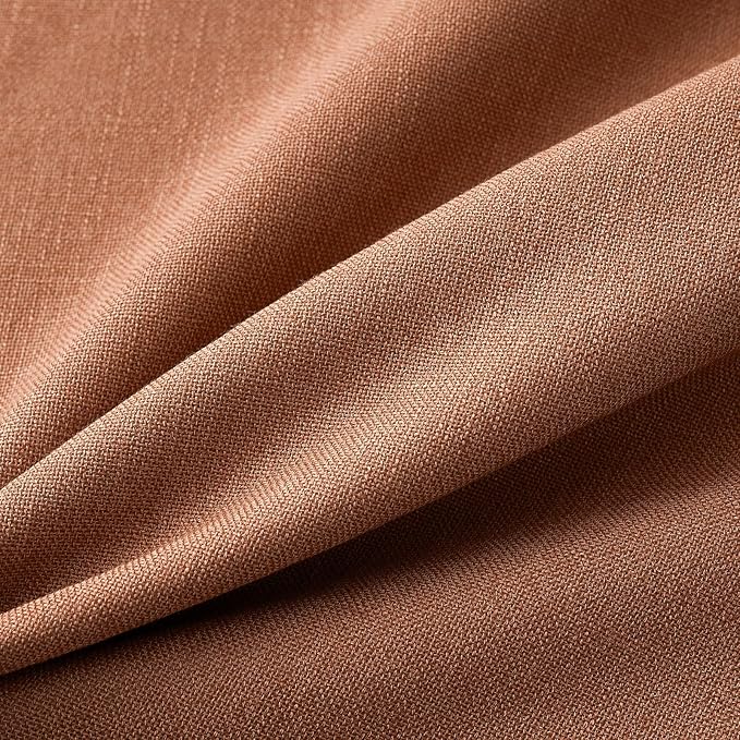 MIULEE Pack of 2 Decorative Linen Burlap Pillow Covers Farmhouse Boho Accent Pillowcases for Sofa Car Couch Bedroom Living Room Decor 20x20 Inch Rust