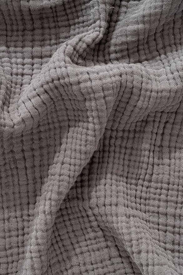 Muslin Blanket - Pure 100% Turkish Cotton Airy Soft Light Versatile Gauze Throw Blanket for Bed, Couch, Sofa (Dark Gray, King Size (95" x 110" inch))