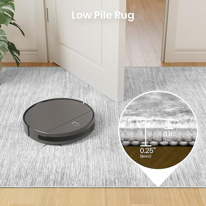 Valenrug Washable Rugs 6x9 - Non Slip 6x9 Area Rugs for Living Room, Stain Resistant Area Rugs for Bedroom, Foldable Machine Washable Area Rug(6'x9', Grey)