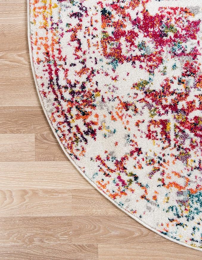 Rugs.com Arlington Collection Rug – 3' x 5' Oval Multi Medium-Pile Rug Perfect for Living Rooms, Large Dining Rooms, Open Floorplans