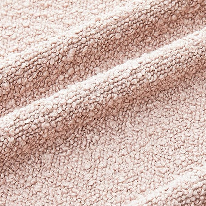 Mixhug Decorative Boucle Throw Pillow Covers, Pink, 12 x 20 Inches, Pack of 2 - Textured Boho Pillow Covers for Couch and Bed