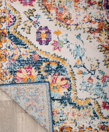 Rugshop Vintage Distressed Bohemian Area Rug for Living Room,Bedroom,Hallway Kitchen Entryway – Vibrant Multi-Color Tribal Design, 2'7" x 6'