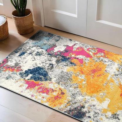 Rugshop Sky Collection Modern Abstract Area Rug 2'7" x 4' Multi