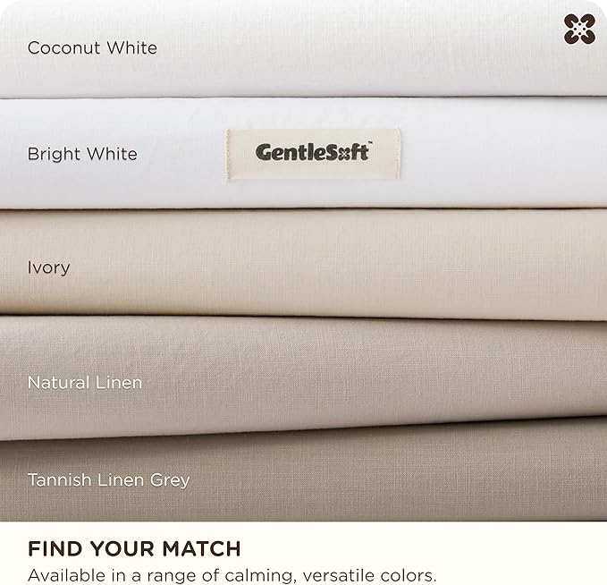 Bedsure Cotton Duvet Cover Full - Luxury Slub Weave 100% Cotton Duvet Cover with a Linen Like Textured, Easy Change Durable Bedding, Natural Linen, 80" x 90"