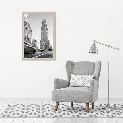Americanflat 24x36 Poster Frame with Polished Plexiglass - Wide Picture Frames Made of Engineered Wood for Vertical or Horizontal Wall Display - Epic Collection - Driftwood
