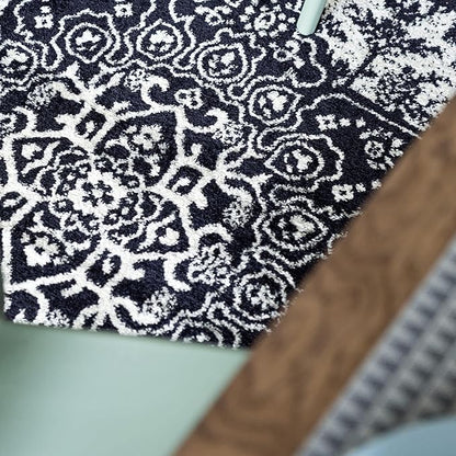 Rugs.com Arlington Collection Rug – 7' x 10' Navy Blue Medium-Pile Rug Perfect for Living Rooms, Large Dining Rooms, Open Floorplans