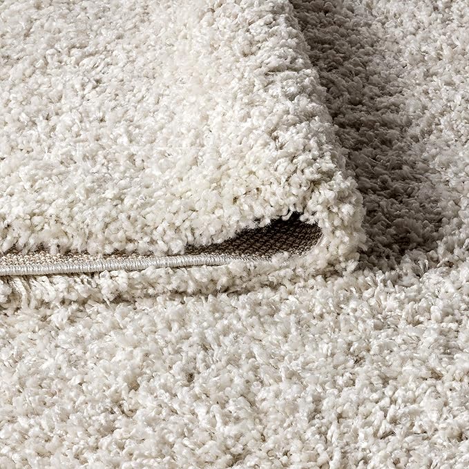 JONATHAN Y Mercer Shag Plush Tassel Cream Indoor Area Rug, 3x5, Contemporary, Modern, Easy-Cleaning for Living Room, Bedroom, Kitchen, Pet Friendly, Non-Shedding (MCR100D-3)
