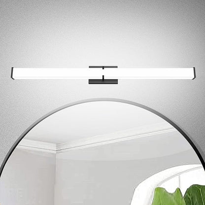 Bathroom Light Fixtures: 40 Inch ETL Certified LED Bathroom Vanity Light 5000K Cool White 40W 3600LM - Modern Black Vanity Light Dimmable with Clear Shade - Bathroom Lighting Fixtures Over Mirror