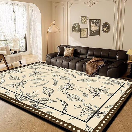 Modern Moroccan Boho Area Rug 2x3ft, Grayish White Low Pile Carpet, Non-Slip & Machine Washable Rug for Living Room, Bedroom, Dining Room, Nursery, Dorm