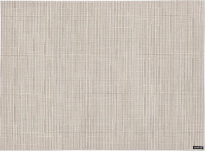 Chilewich Bamboo Placemats Set of 4 - Woven Rectangle Placemats - Reusable, Stain-Resistant, Indoor/Outdoor Tabletop Protection - 18.5" x 13.5" - Chino