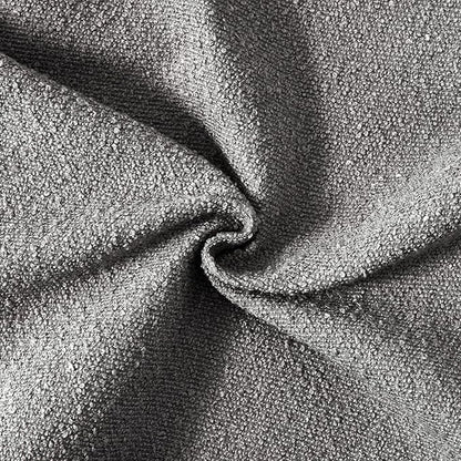 Boucle Decorative Throw Pillow Covers for Couch Set of 2, 26x26 inches, Light Grey