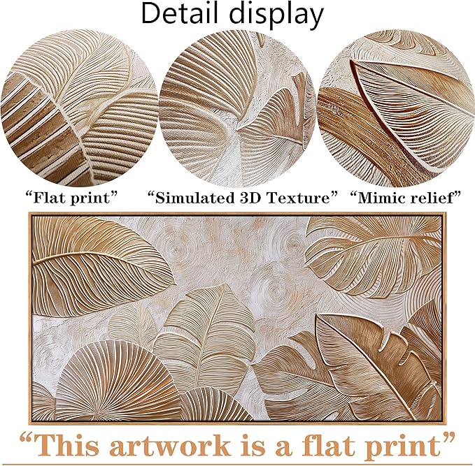Minimalist Wall Art for Living Room - Beige Modern Wall Art | Large Framed Boho Canvas Painting | Contemporary Neutral Pictures for Bedroom Above Bed | Artwork Decor 24×48IN