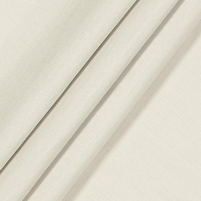 ECLIPSE Kendall Modern Blackout Thermal Rod Pocket Window Curtain for Bedroom or Living Room (1 Panel), 42" x 63", Ivory