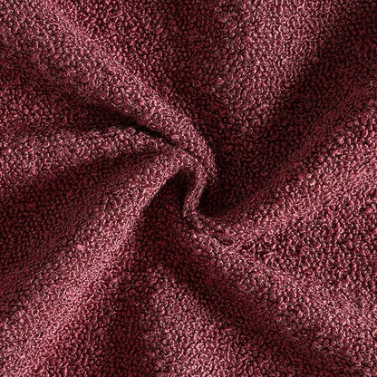 MIULEE 18x18 Inch Christmas Decorative Pillow Covers for Couch Bed Set of 2 Textured Boucle Neutral Winter Throw Pillows Burgundy Accent Solid Cushion Pillowcases Sofa Livingroom Home Decor