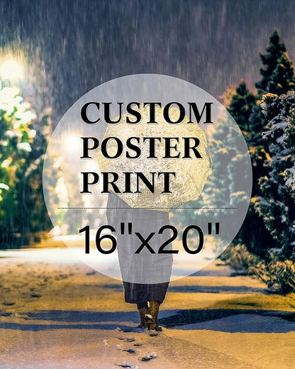 jenesaisquoi Custom Canvas Art Print 16" x 20", Upload Your Photo Image Custom Personalized Photo to Poster Printing Home Decor Wall Art Prints (Unframed)