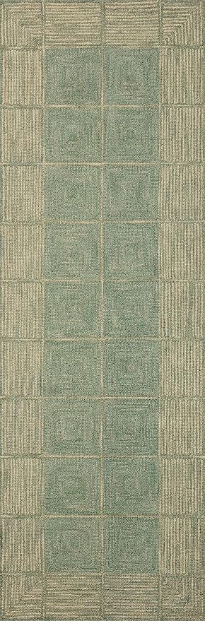 Loloi Chris Loves Julia Francis Collection FRA-02 Green/Natural 11'-6" x 15' Area Rug