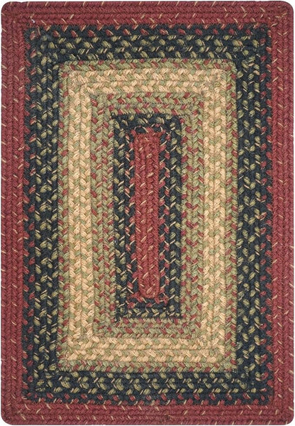 Homespice Highland Jute Woven Placemats, Warm Country and Cabin Decor, Set of 4, Multicolor 13x19 Rectangle Table Mats - Vibrant Colors, Durable, Easy to Clean and Protects Furniture