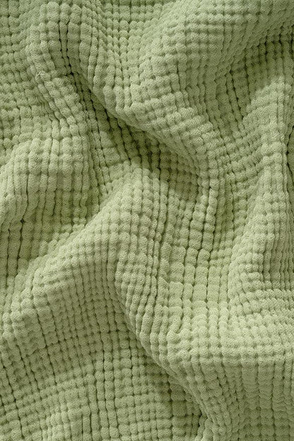 Muslin Blanket - Pure 100% Turkish Cotton Airy Soft Light Versatile Gauze Throw Blanket for Bed, Couch, Sofa (Sage Green, Twin XL Size (71" x 95" inch))