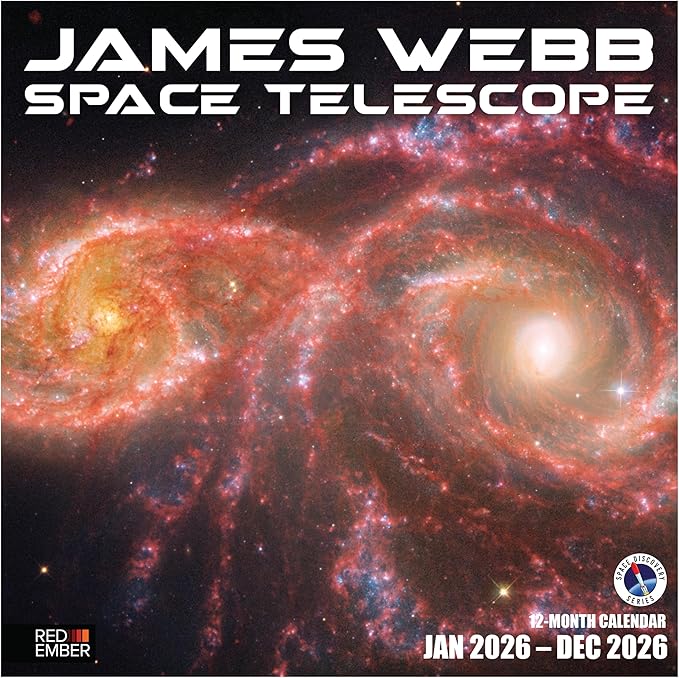 RED EMBER James Webb Space Telescope 2026 Wall Calendar 12 Month | 12" x 24" Open | Thick & Sturdy Paper | Holiday Gift | Science Space Calendar 2026