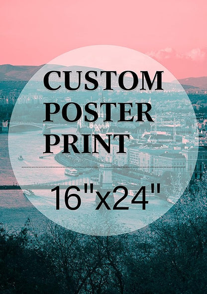 jenesaisquoi Custom Canvas Art Print 16" x 24", Upload Your Photo Image Custom Personalized Photo to Poster Printing Home Decor Wall Art Prints (Unframed)