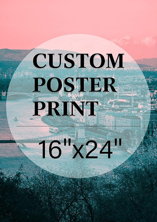 jenesaisquoi Custom Canvas Art Print 16" x 24", Upload Your Photo Image Custom Personalized Photo to Poster Printing Home Decor Wall Art Prints (Unframed)