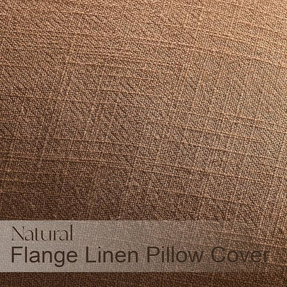 Neutral Brown Linen Pillow Covers Pack of 4 Decorative Natural Solid Throw Pillow Covers Soft Accent Boho Farmhouse Couch Pillowcases Modern Home Decors for Living Room Bed Sofa 18x18 Inch