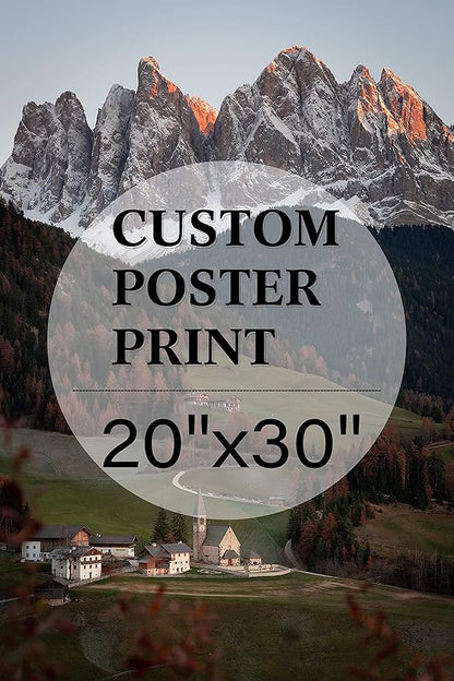 jenesaisquoi Custom Canvas Art Print 20" x 30", Upload Your Photo Image Custom Personalized Photo to Poster Printing Home Decor Wall Art Prints (Unframed)