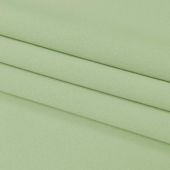 DUALIFE Light Green Blackout Curtain Panels/Drapes for Living Room 84 inch Length Solid Energy Efficient Room Darkening Bedroom Curtains Thermal Insulated Grommet Top 42x84 inch Set of 2 Panels