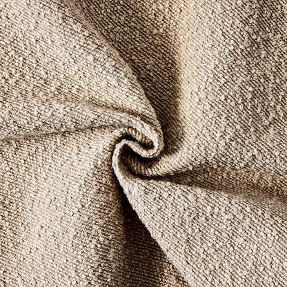 Boucle Decorative Lumbar Pillow Covers for Couch Set of 2, 12x20 inches, Oatmeal
