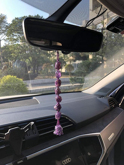 Hanging Ornaments Natural Amethyst Ornaments Home Decor Gemstones Reiki Feng Shui Ornament Window Wall Ornament