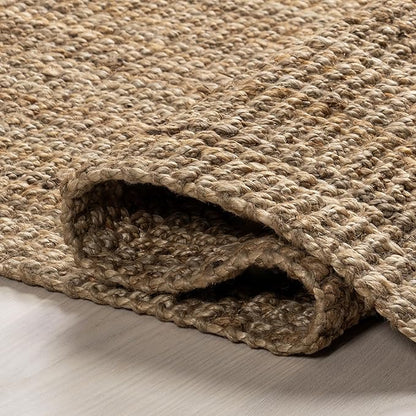Nuloom Daniela Natural, 5' x 7'6", Handmade, Jute, Tassel, Soft and Textured, High Traffic, Stain Resistant, Easy Clean, Durable Area Rug for Bedroom, Living Room, Dining Space, Foyer, Entryway