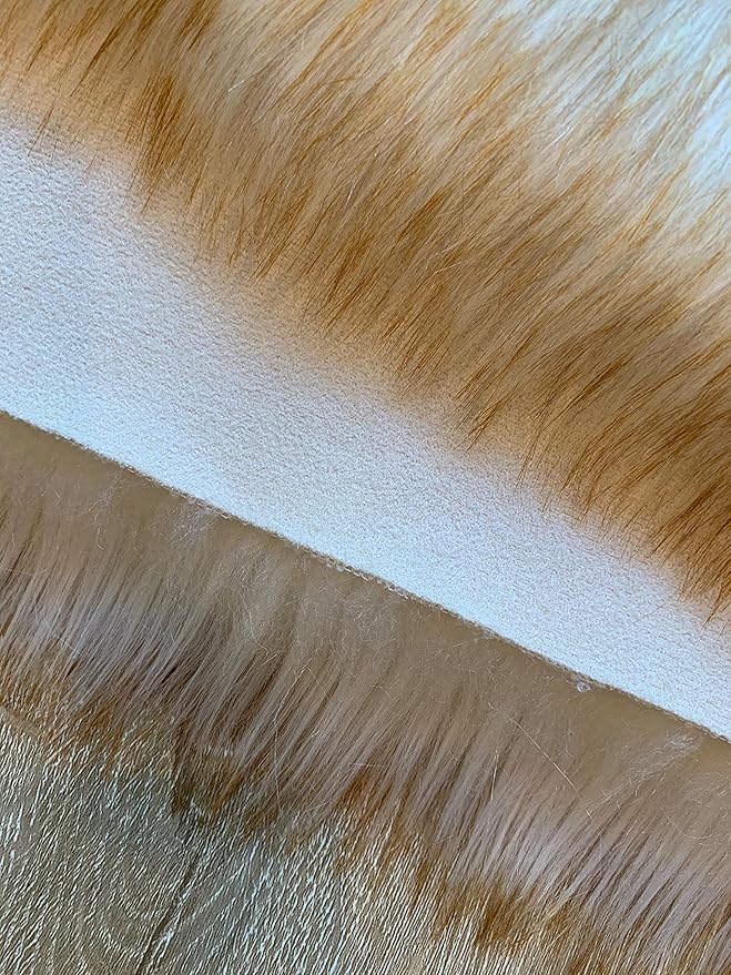 LAMBZY Faux Sheepskin Super Soft Hypoallergenic Silky Shag Rug for Living Room, Kids Room, Sofa (Decto 10 Pelts 6'x10', White/Brown Tips)