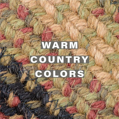 Homespice Highland Jute Braided Rope Coasters 4", Warm Lodge and Cabin Decor, Set of 6, Multicolor - Durable, Absorbs Moisture, Easy to Clean and Protects Furniture