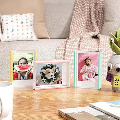 WINKINE Instax Mini Frames, Polaroid Frame for Fujifilm Instax Mini Film, 2x3 Small Picture Frames for Desktop, Polaroid Photo Frame, Small Size Wallet Picture Holder