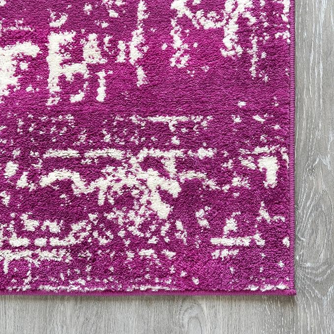Rugs.com Arlington Collection Rug – 3' x 5' Purple Medium-Pile Rug Perfect for Living Rooms, Large Dining Rooms, Open Floorplans