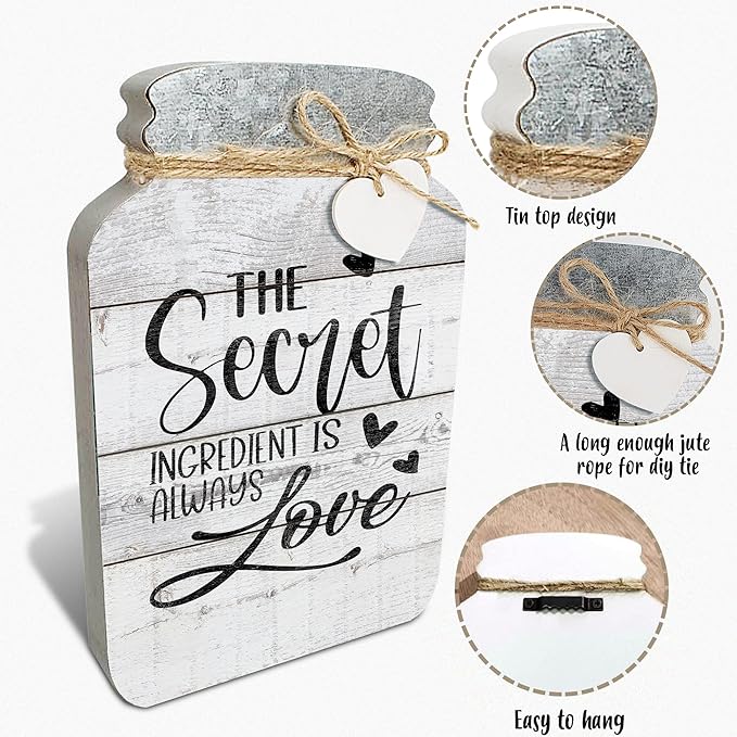 Old Shack Collection – Kitchen Wall Decor Set of 4 – Durable Kitchen Wall Art – Refined Kitchen Decor to Elevate Your Home, Crafted for Lasting Style, 8 x 5 in