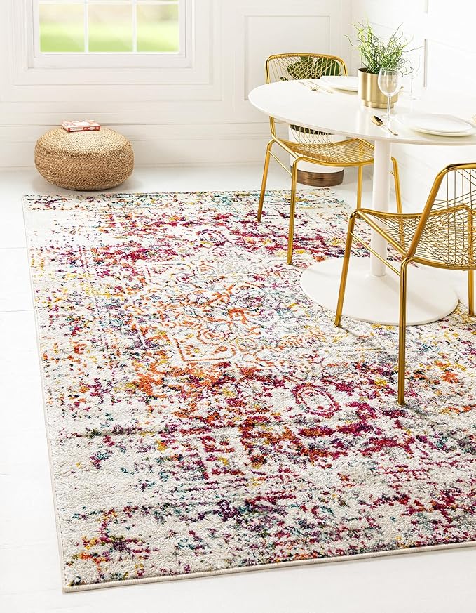 Rugs.com Arlington Collection Rug – 9' x 12' Multi Medium-Pile Rug Perfect for Living Rooms, Large Dining Rooms, Open Floorplans