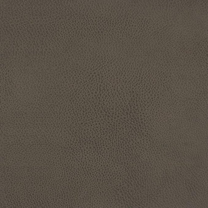 Homepop Decorative Large Square Black Metal Ottoman | Ottoman Stool for Living Room & Bedroom | Decorative Home Furniture (Pewter Gray Faux Leather)