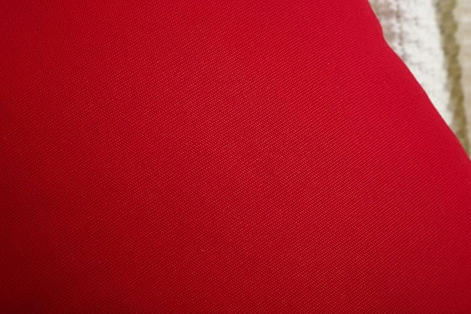 TangDepot Handmade Decorative Solid 100% Cotton Canvas Throw Pillow Covers/Cushion Covers, 45 Colors Available - (18" x18" , Christmas Red, 2 Count (Pack of 1))