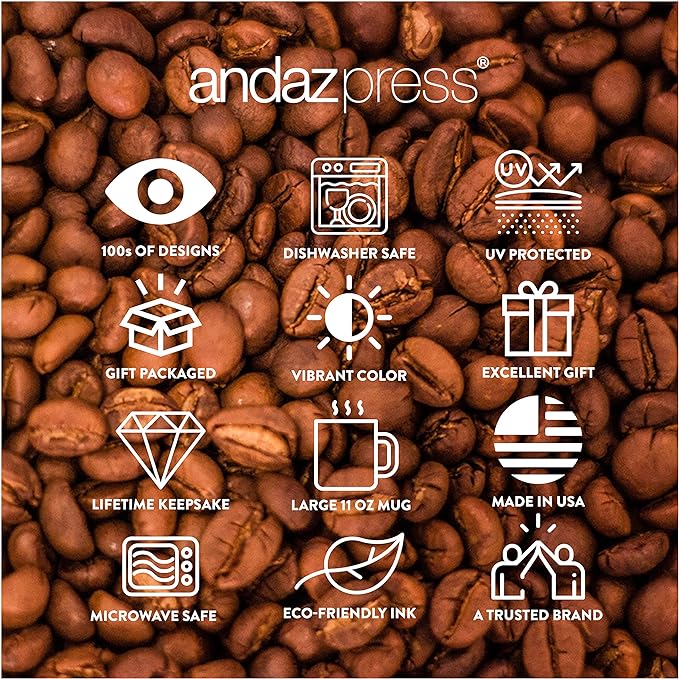 Andaz Press 11oz. Funny Coffee Mug Gag Gift, My Favorite Boss Gave Me This Mug, 1-Pack, Employee Birthday Christmas Sarcastic Humor Gift Ideas