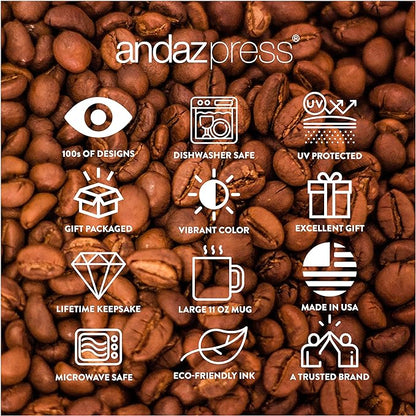 Andaz Press 11oz. Funny Coffee Mug Gag Gift, My Favorite Boss Gave Me This Mug, 1-Pack, Employee Birthday Christmas Sarcastic Humor Gift Ideas