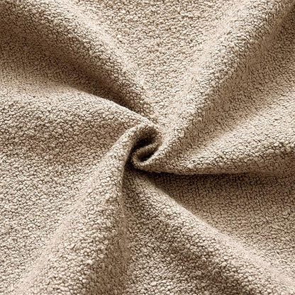 ANRODUO Pack of 2 Textured Boucle Throw Pillow Covers Soft Camel Decorative Accent Solid Pillow Cases Cozy Modern Couch Cushion Case for Chair Sofa Bedroom Living Room Home Decor, 20 x 20 Inch